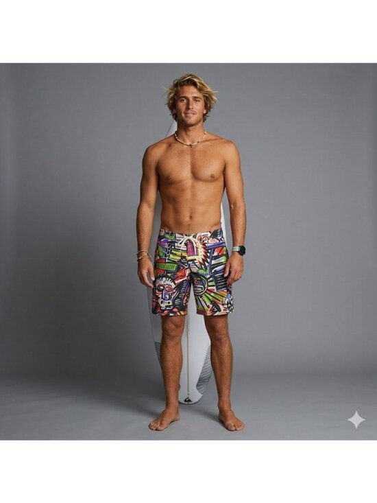 Quiksilver Other - Quiksilver Mens 50th Anniversary Boardshorts With Multicolor Abstract Art Print